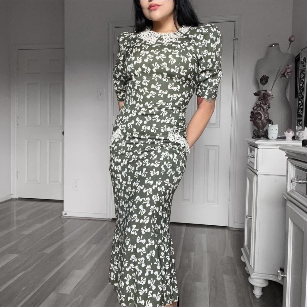 Vintage Cottagecore Coquette 50’s Style Dress